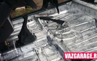 Шумоизоляция пола автомобиля