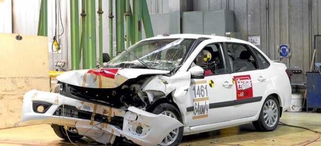 Краш тест Лады Гранты Лифтбек