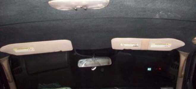 Как перетянуть потолок автомобиля