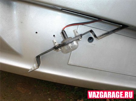 Установка камеры заднего вида