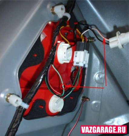 Установка камеры заднего вида