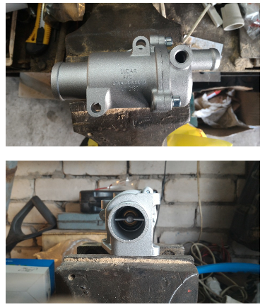 Термостат в тисках