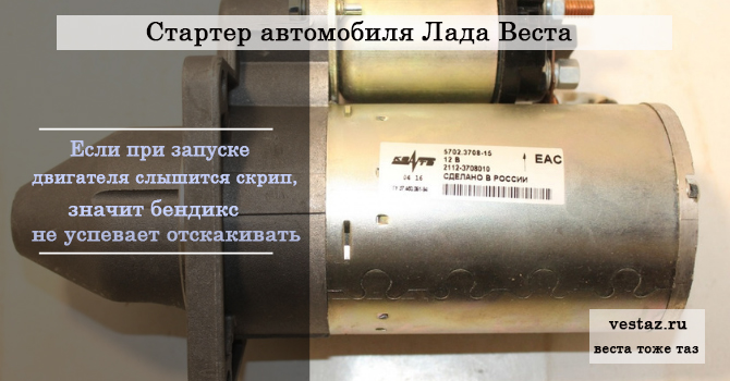 Стартер Лада Веста